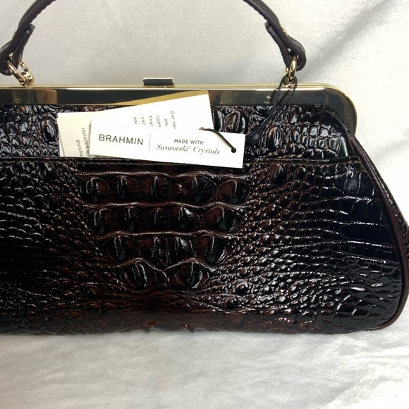 NWT Brahmin Emmett Albertina Embossed Leather Versatile Clutch and Crossbody - Picture 4 of 16